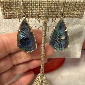 Kendra Scott Blue Abalone Shell Earrings